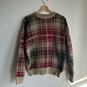 English Plaid Sweater